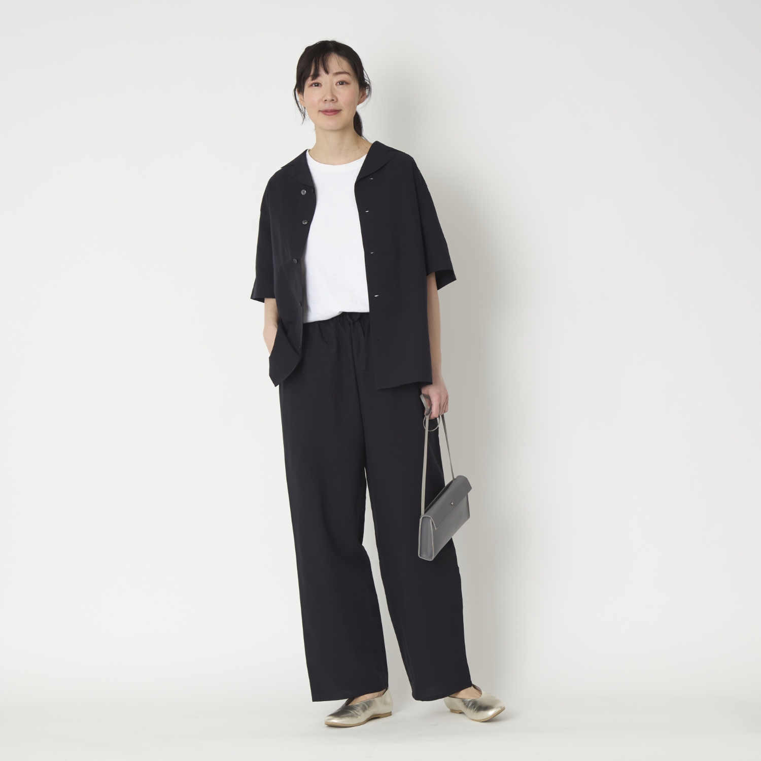 0910/さらさらシルクベーシックパンツ -お手入れ簡単でベーシックな