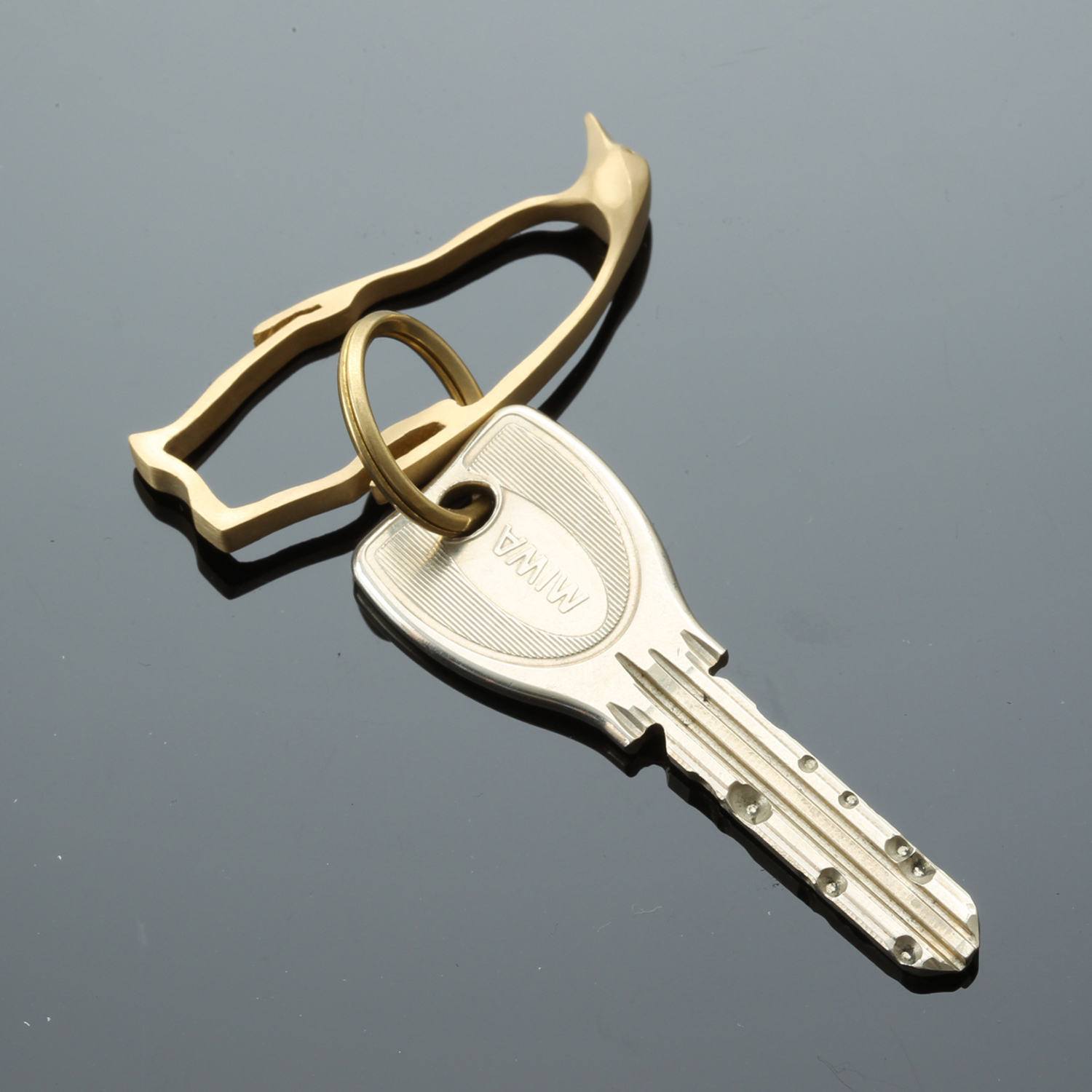 PROOF OF GUILD/EZA animal -10年後が楽しみな、猫の真鍮キーリング