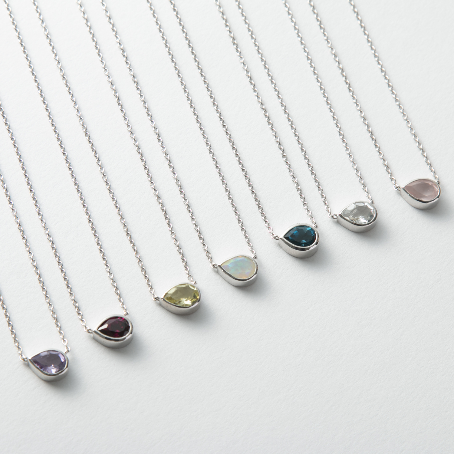 cotori./天然石ネックレス ロンドンブルートパーズ -天然石の美しさを