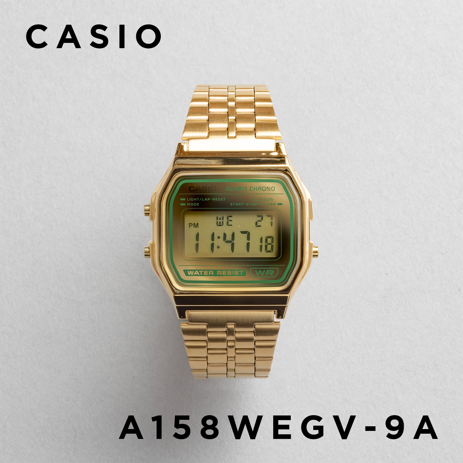 CASIO カシオ A158WEA メンズ 腕時計 日常生活用防水 10年保証