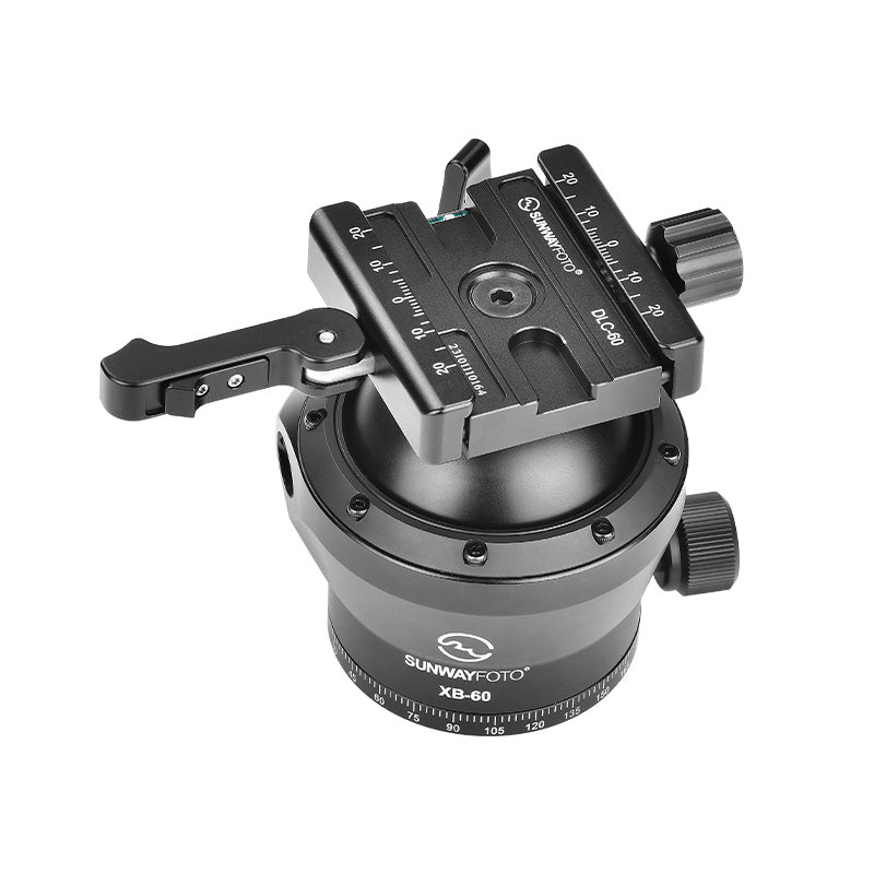 SUNWAYFOTO XB-60DL 60mm Low Profile Tripod Ball Head,Ballhead for Hunt