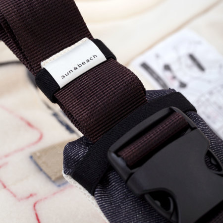 色落ちしない国産デニムの抱っこひも[sun&beachベビーキャリア]