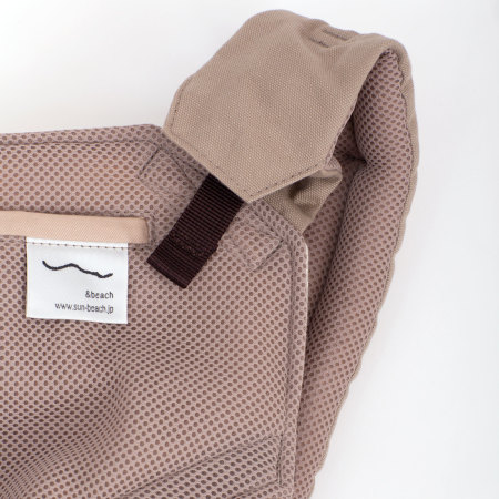 Mesh-LatteBeige|おしゃれで機能的な抱っこ紐・おんぶ紐[sun&beach