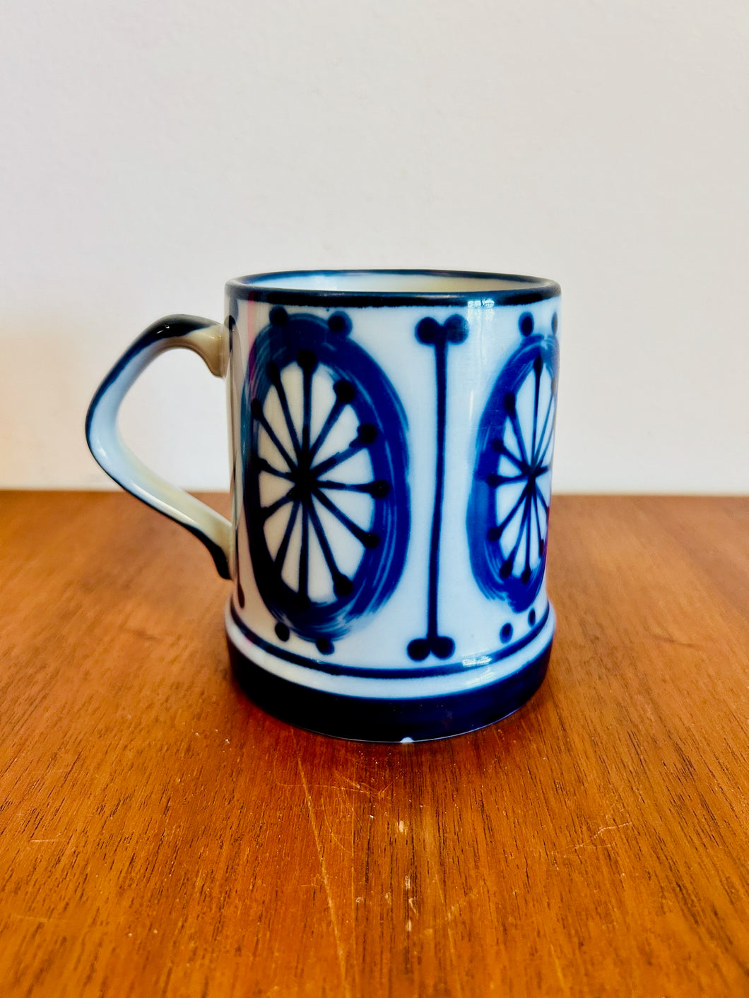 Nordic Cobalt Hand Painted Mug Designed, C.J. Peterson Made in