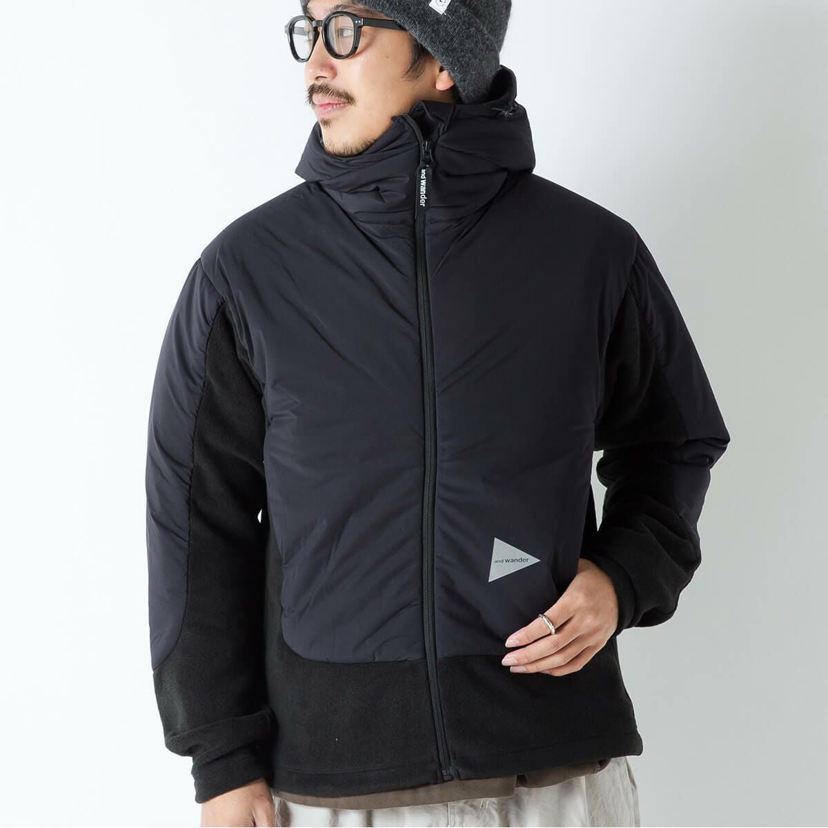 and wander アンドワンダー トップフリースジャケット｜SUNDAY