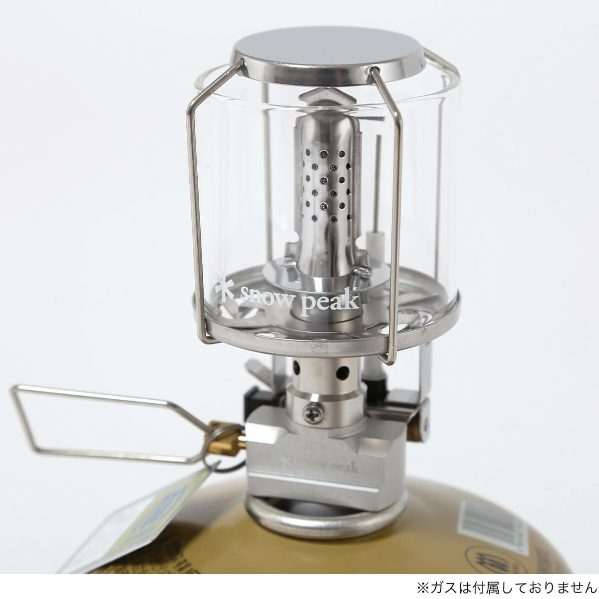 スノーピーク（peak)ギガパワーランタン天 交換用ホヤ 縦紋琥珀色