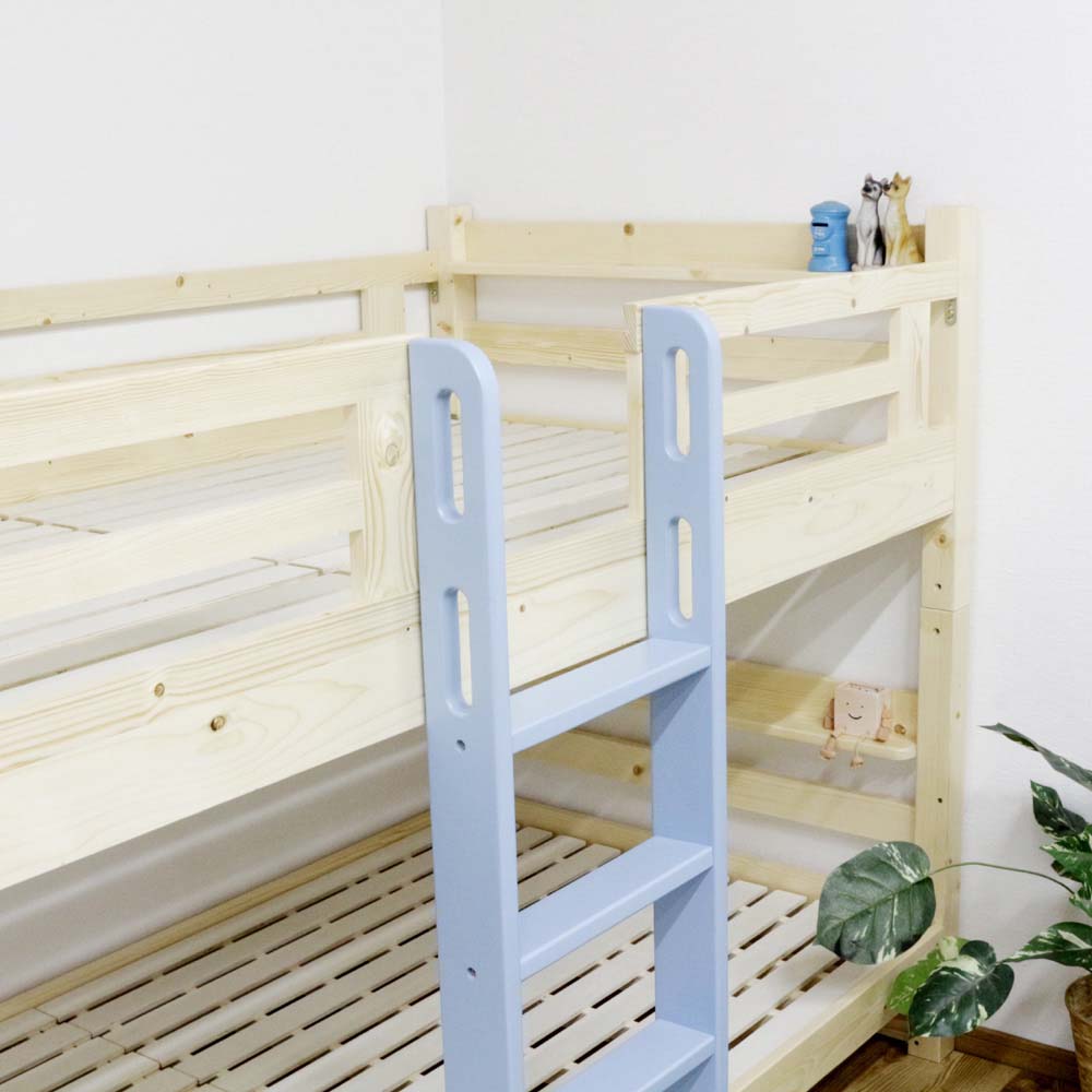 60mm角柱タイプの2段ベッド BB-MK-BL 【直送品】 返品・キャンセル・他