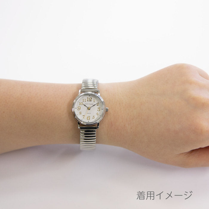 MJL-B07 伸び縮みするジャバラベルト 日本製ウォッチ 【ネコポス無料