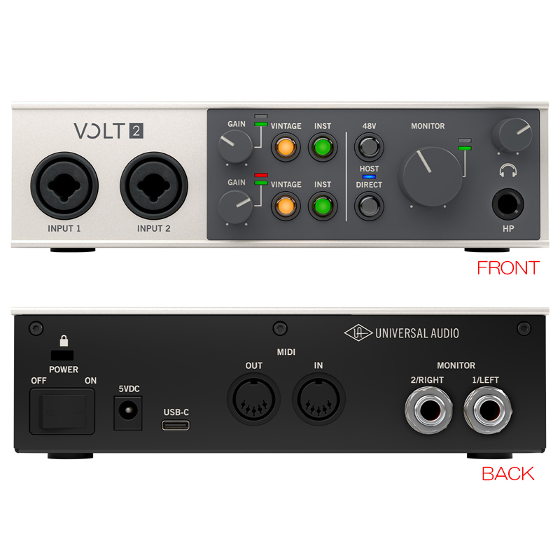 UNIVERSAL AUDIO VOLT 2 USB RECORDING STUDIO 安心の日本正規品！【2