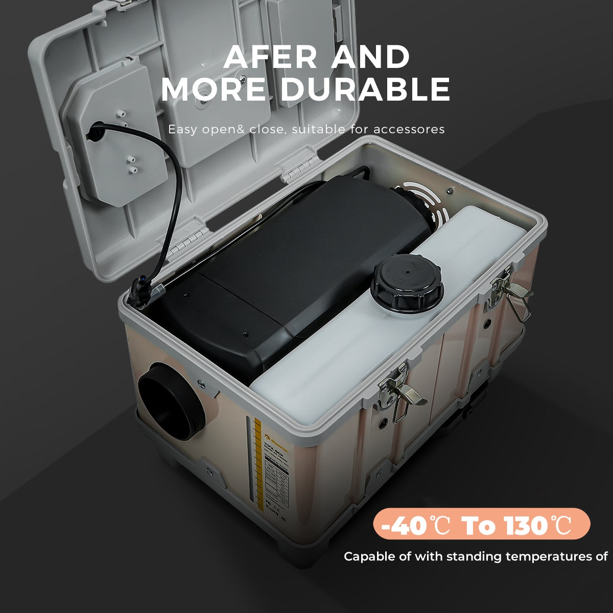 Sunster TB10 Diesel Heater 8KW 12V 110-240V, ToolBox Bluetooth Pink Ve