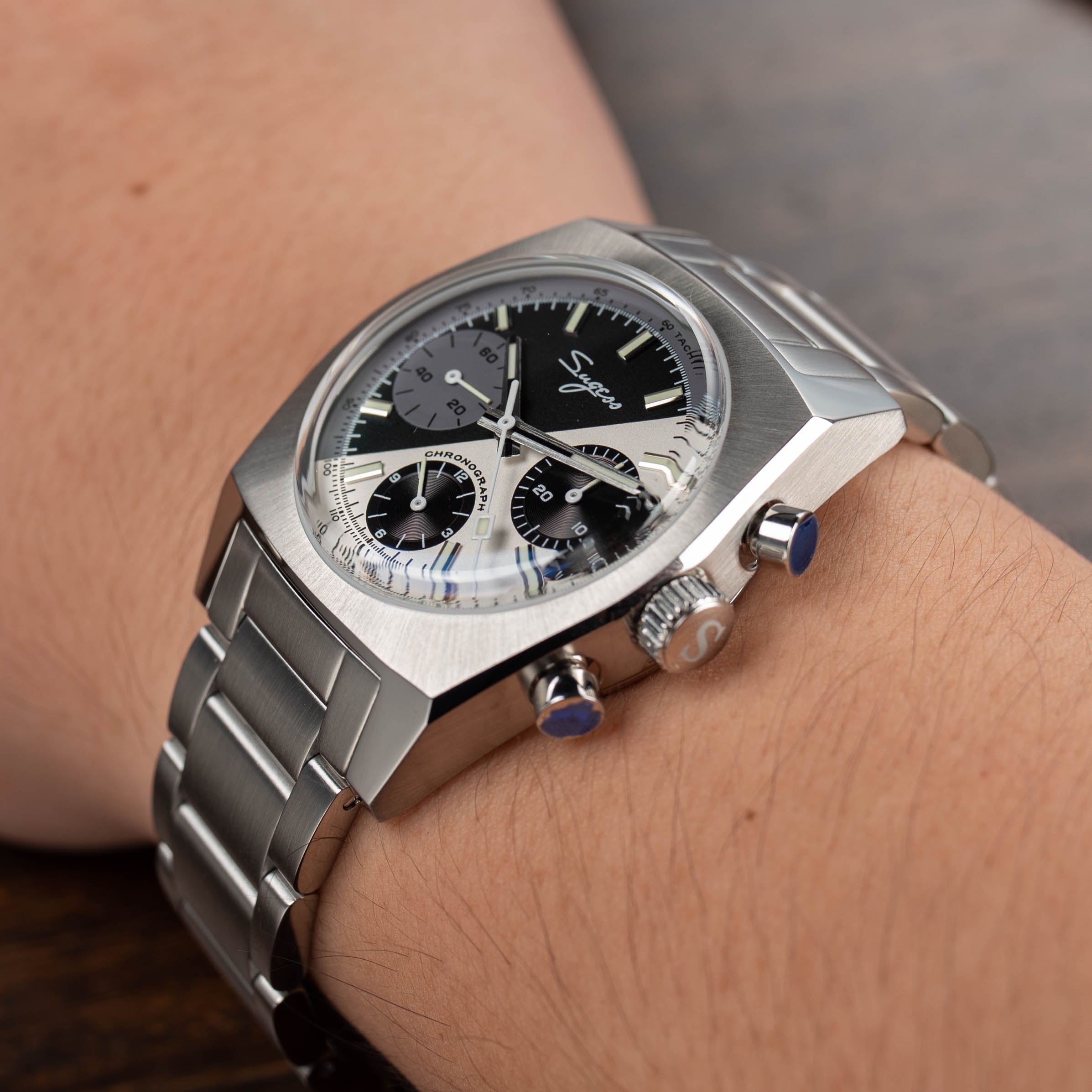 Chrono Heritage S419 Chronograph Zorro Dial Bracelet