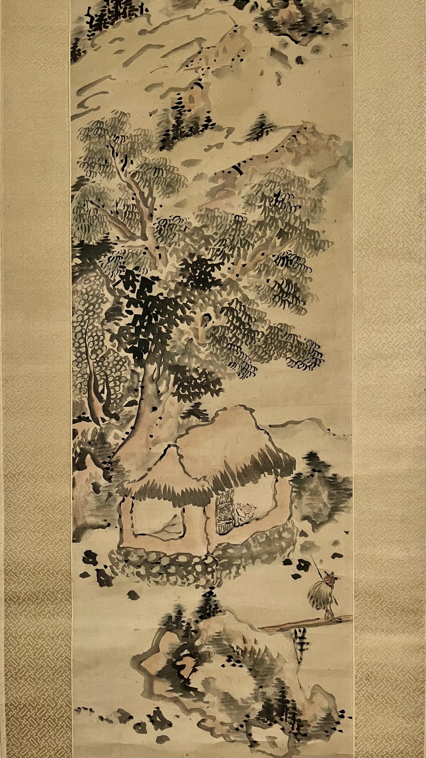 骨董水妖｜池大雅筆 秋谿漁舎図