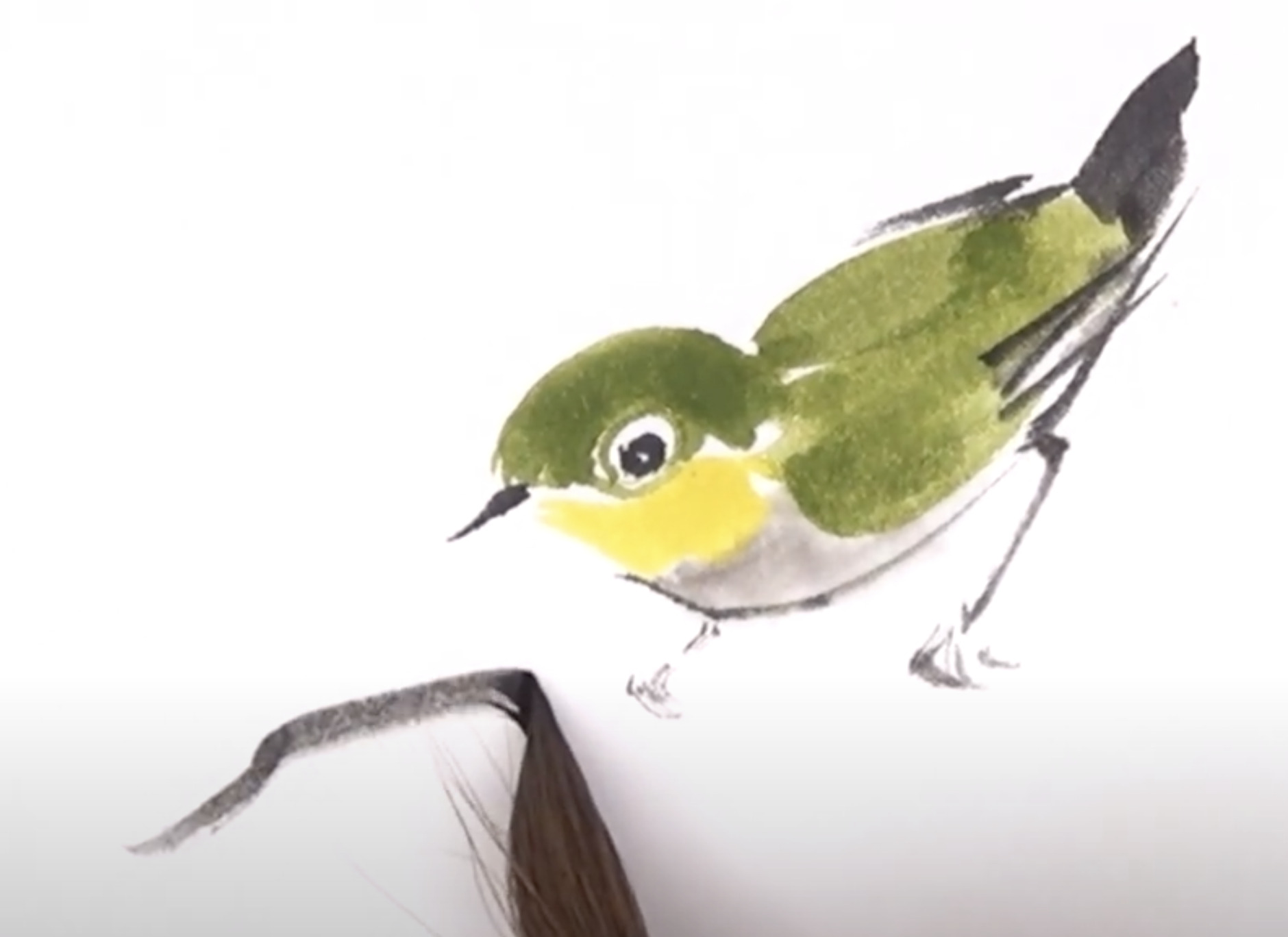 水墨画の動物】初心者が簡単に鳥を描く方法｜動画を使って解説 – BeBe