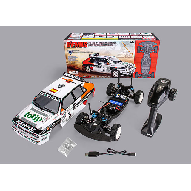 1/10 Venus Lancia Delta REPSOL RTR set [48837R] - スーパーラジコン