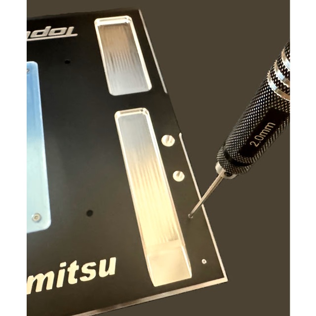 アルミセッティングボード/ブラック TOPLINE X miyaseimitsu 1 [TP-647