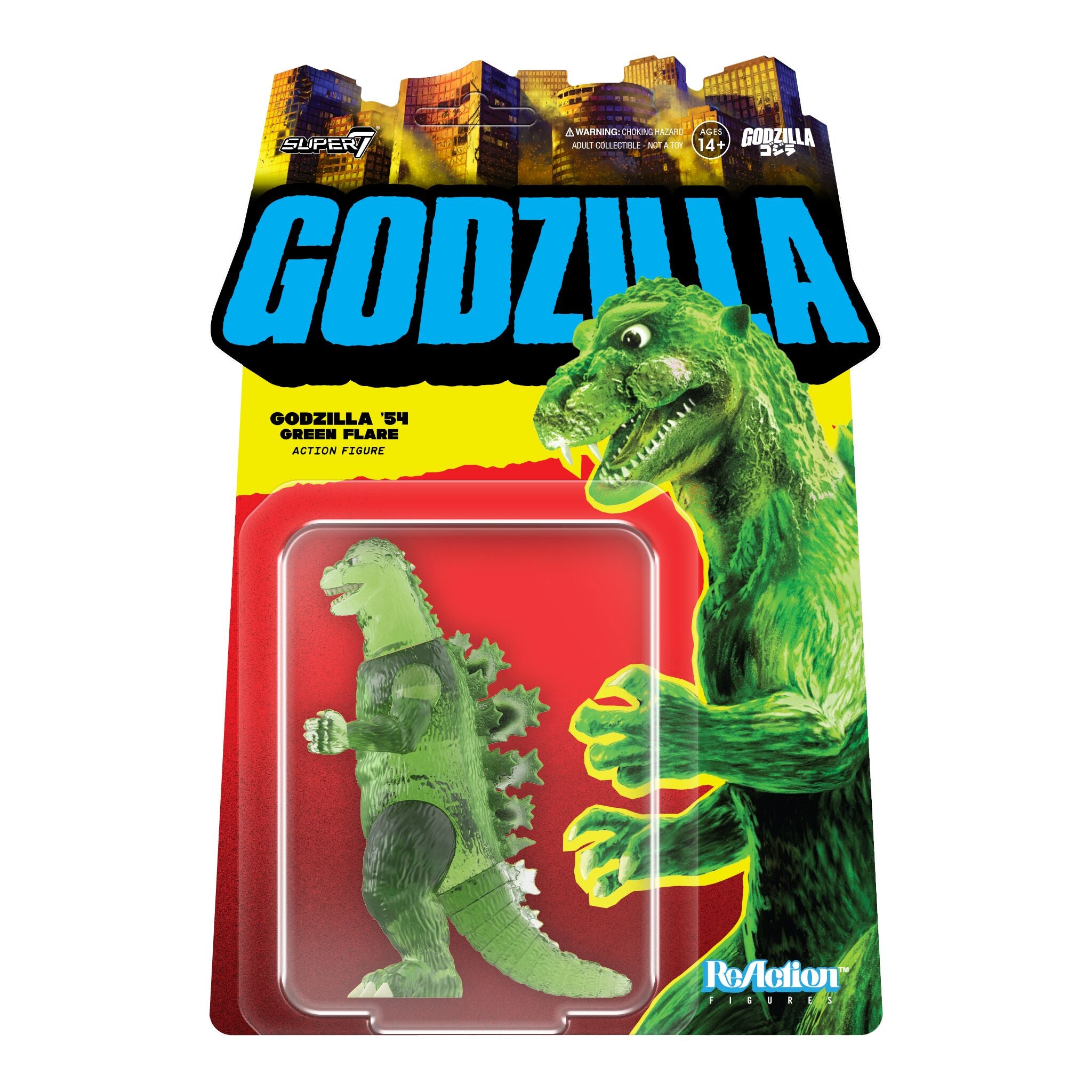 Toho ReAction Figures Wave 07 - Godzilla (Semi-Clear Green version)