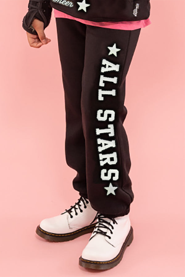 Black, White, and Bling Cheer Sweat Set – Supermix Studio