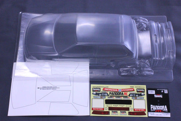 Honda Civic EF9 SI-R 1-10 Bodyset [Pandora] PAB-3158 – Super-G R/C
