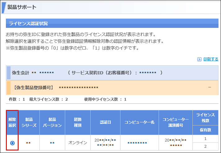 コンピューターをフォーマット、リカバリ、廃棄したため、ライセンス