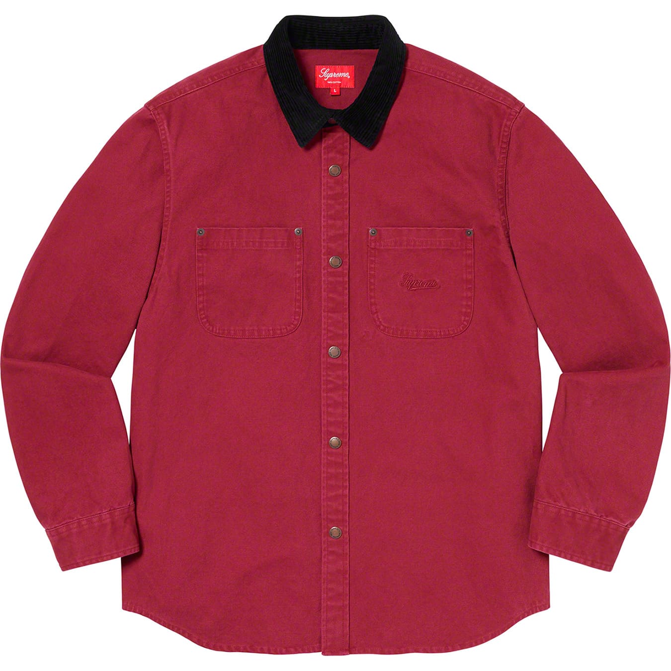 Script Canvas Snap Shirt | Supreme 19fw