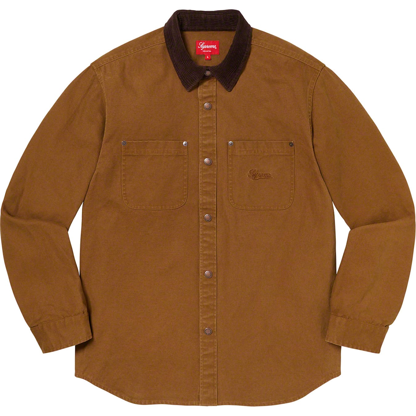 Script Canvas Snap Shirt | Supreme 19fw