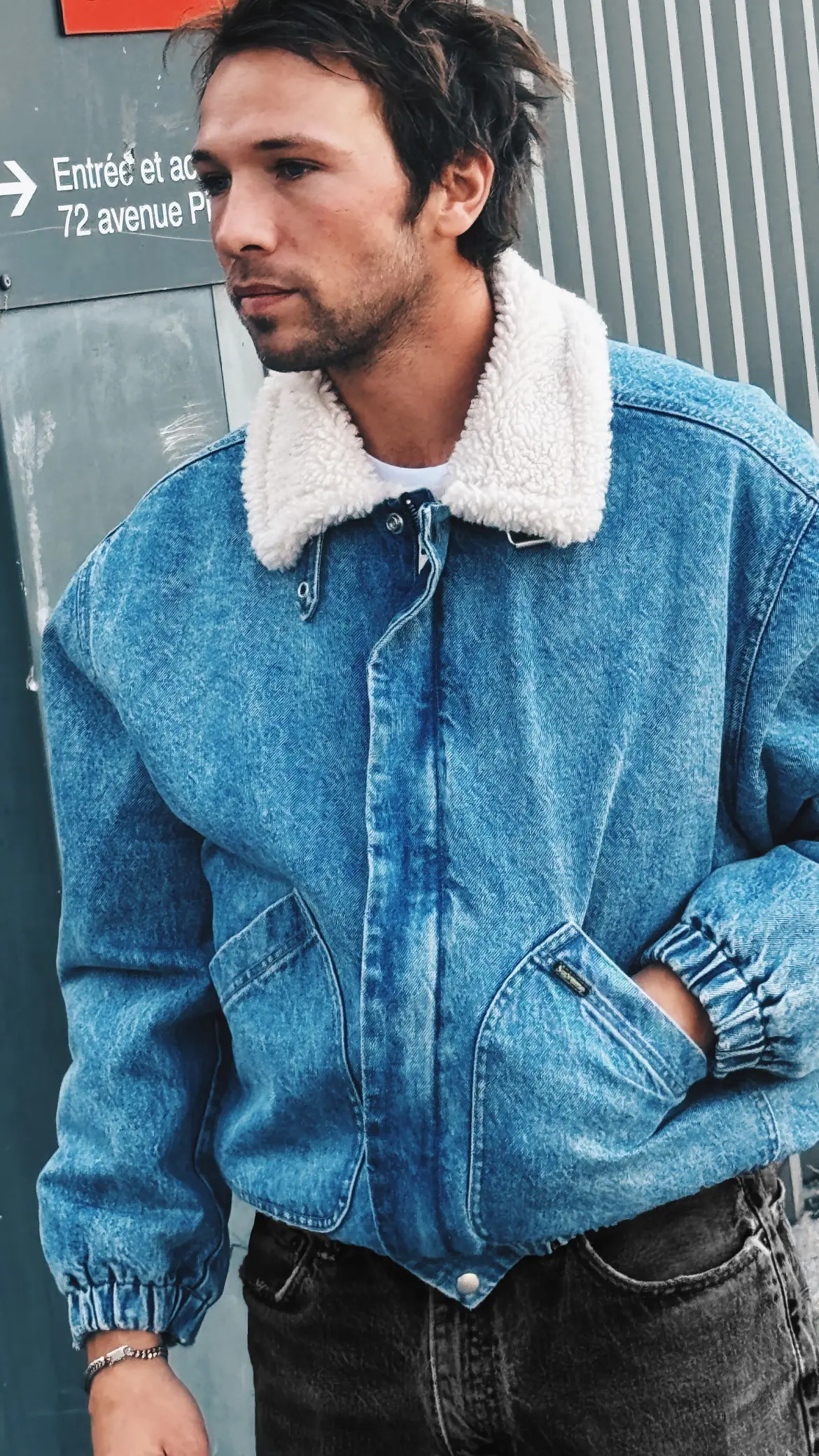 Faux Shearling Lined Bomber Jacket | Supreme 24fw