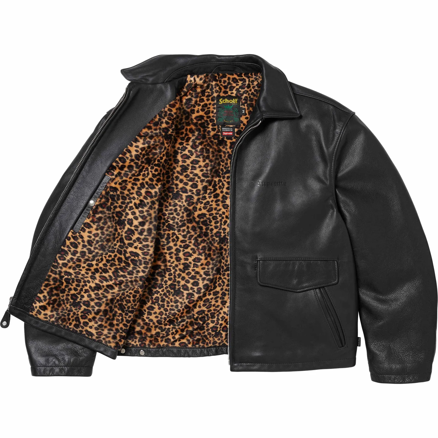 Supreme®/Schott® Leather Racer Jacket | Supreme 24fw