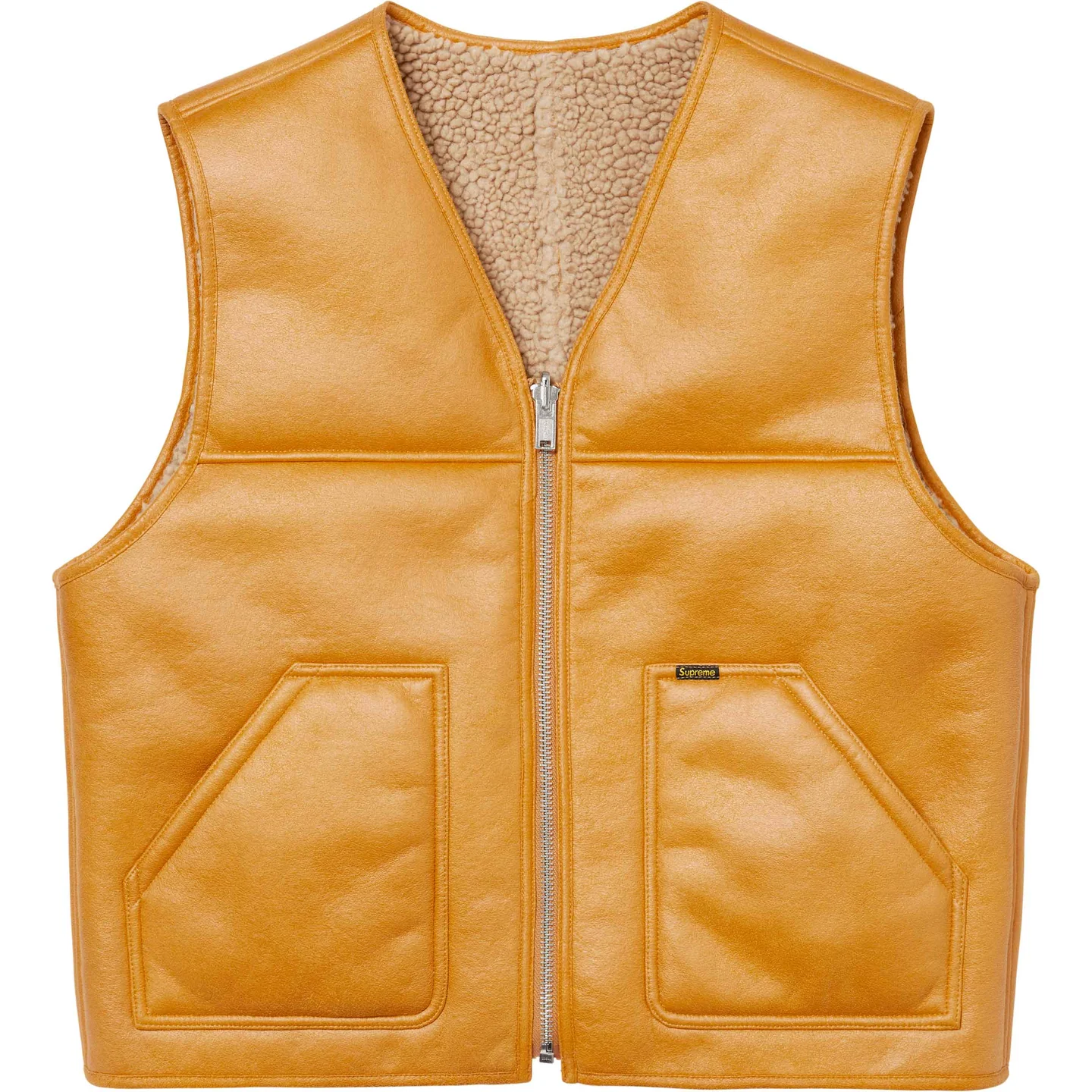 Reversible Faux Shearling Vest | Supreme 24fw