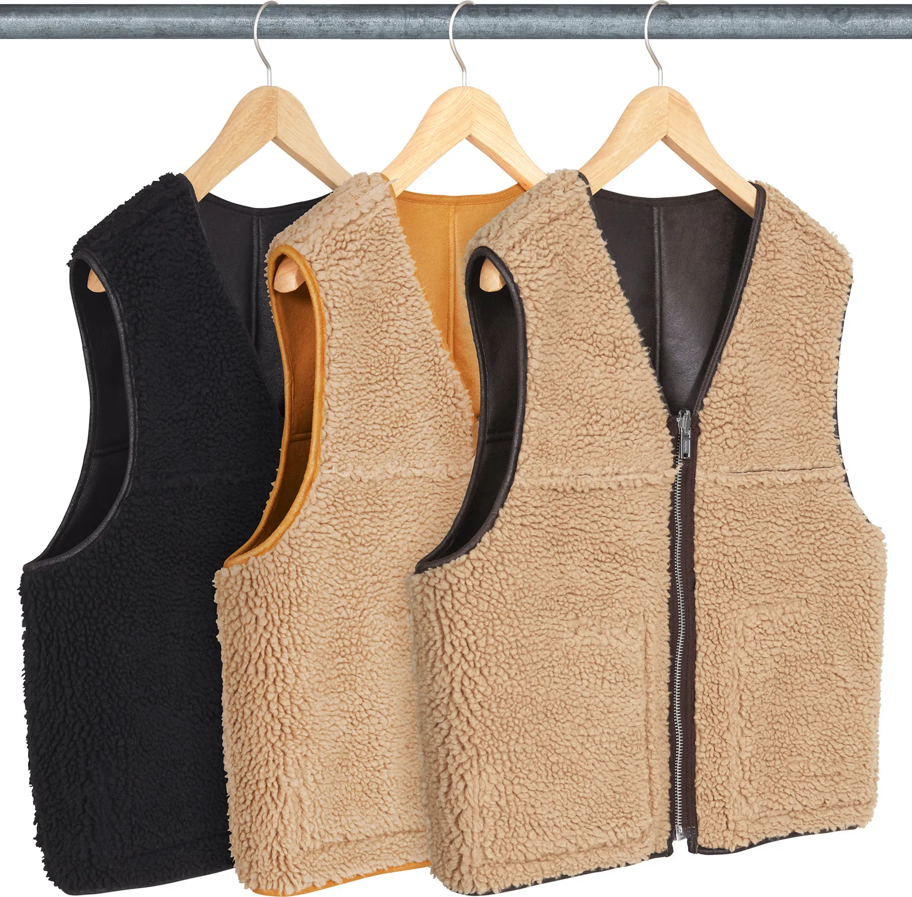 Reversible Faux Shearling Vest | Supreme 24fw