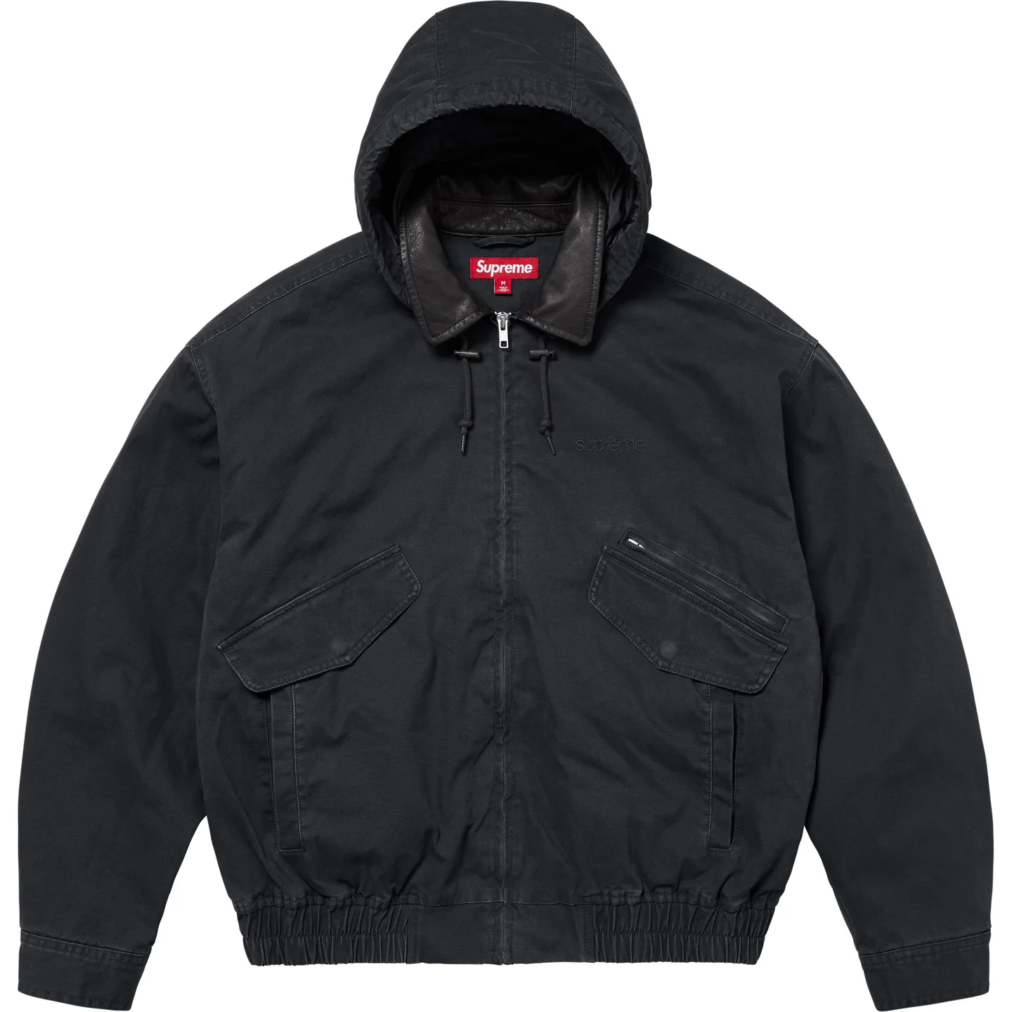Leather Collar Utility Jacket | Supreme 24fw