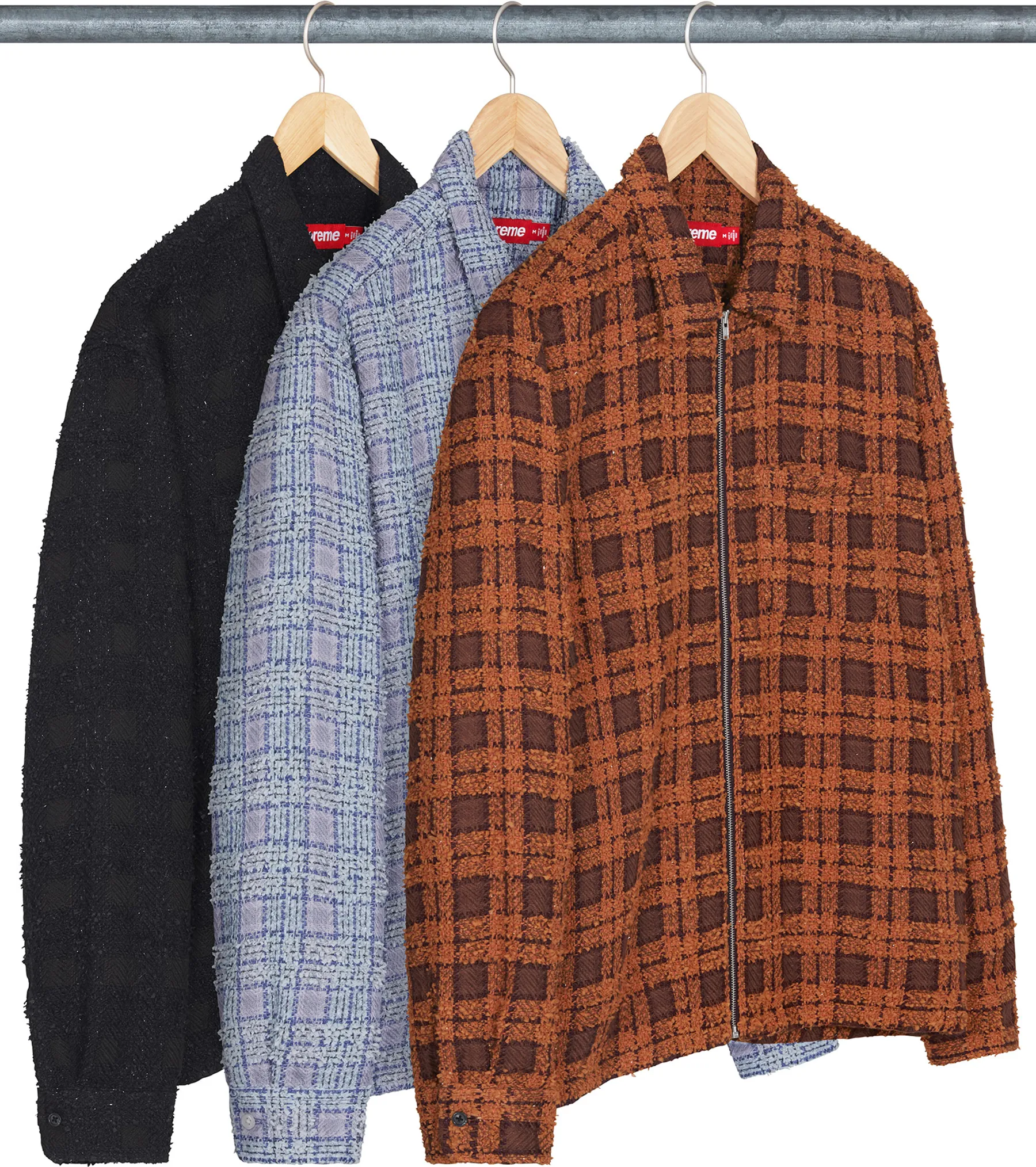 Bouclé Zip Up Shirt | Supreme 24fw