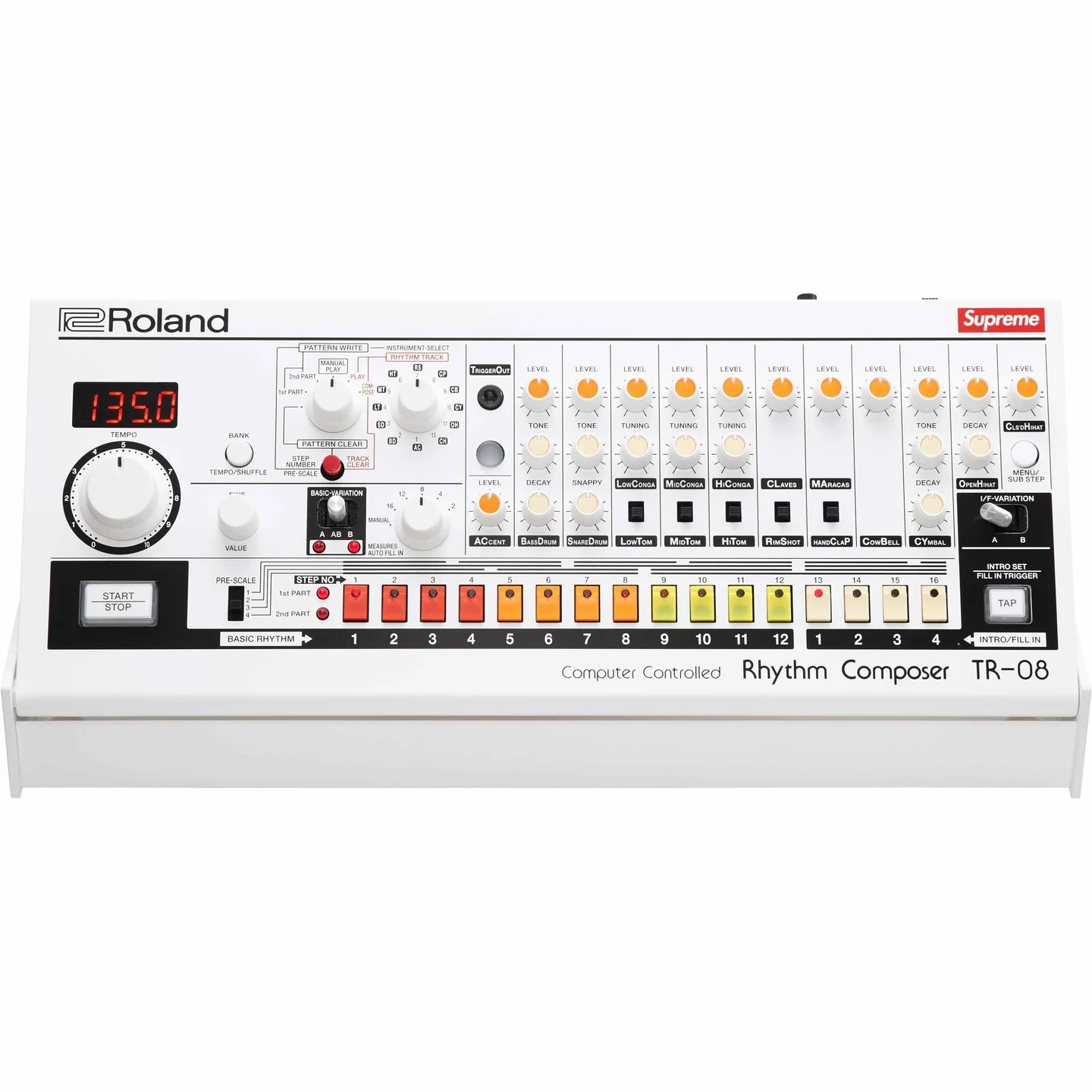 Supreme®/Roland® TR-08 Rhythm Composer | Supreme 24ss