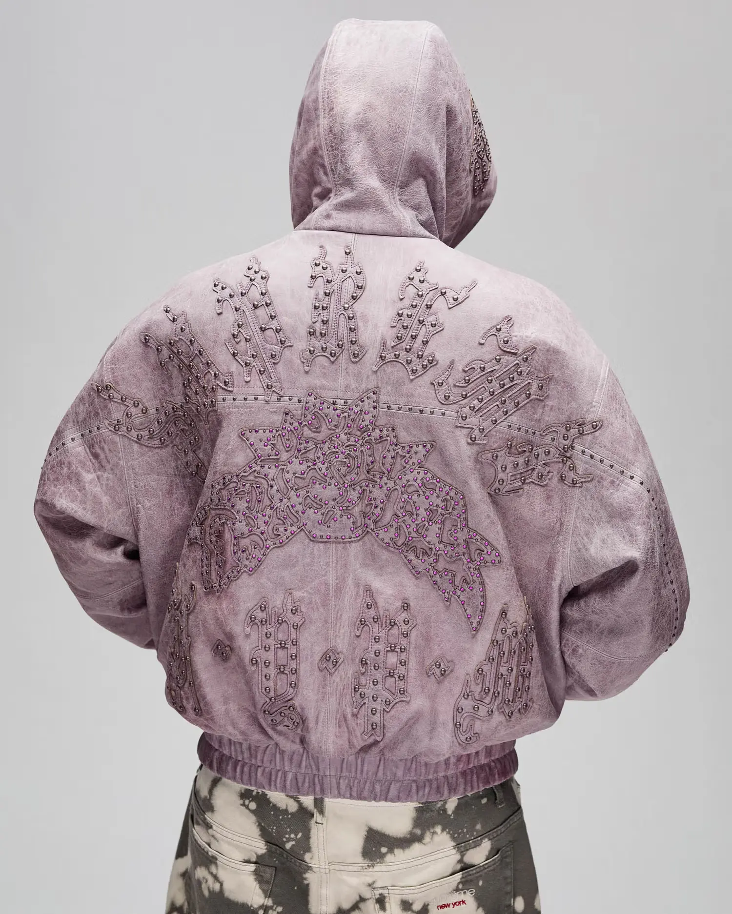 Studded Hooded Leather Jacket | Supreme 25ss