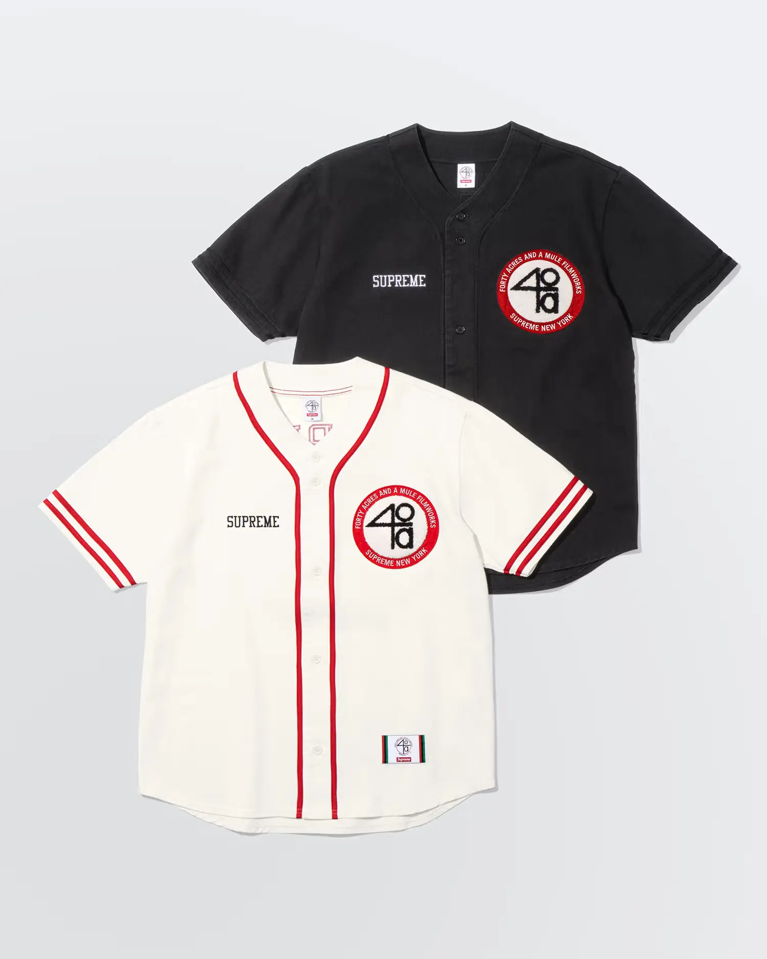 Supreme/40 Acres Twill Baseball Jersey | Supreme 25ss