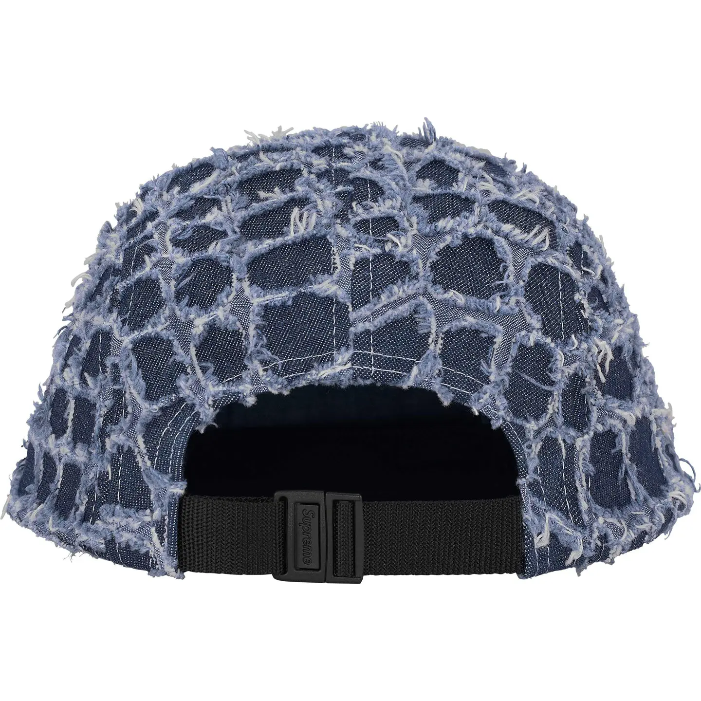 Frayed Croc Denim Camp Cap | Supreme 25ss