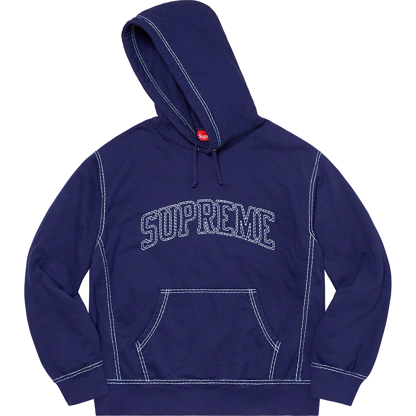 Big Stitch Hooded Sweatshirt | Supreme 20fw