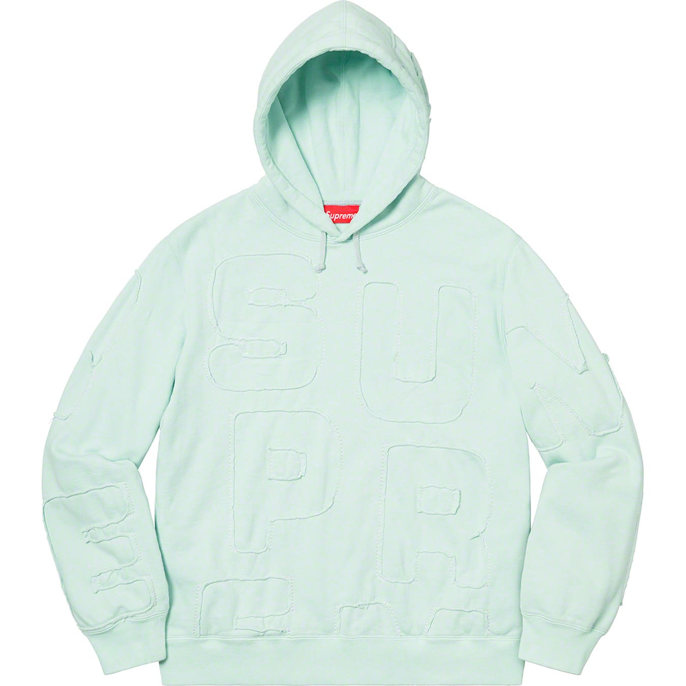 Cutout Letters Hooded Sweatshirt | Supreme 20ss