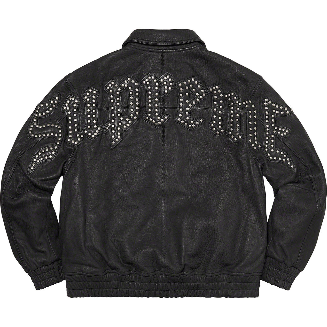 Pebbled Leather Varsity Jacket | Supreme 21fw