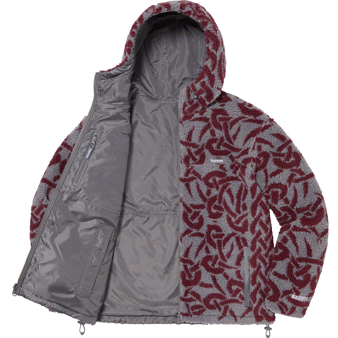 Celtic Knot Reversible WINDSTOPPER® Fleece Hooded Jacket | Supreme