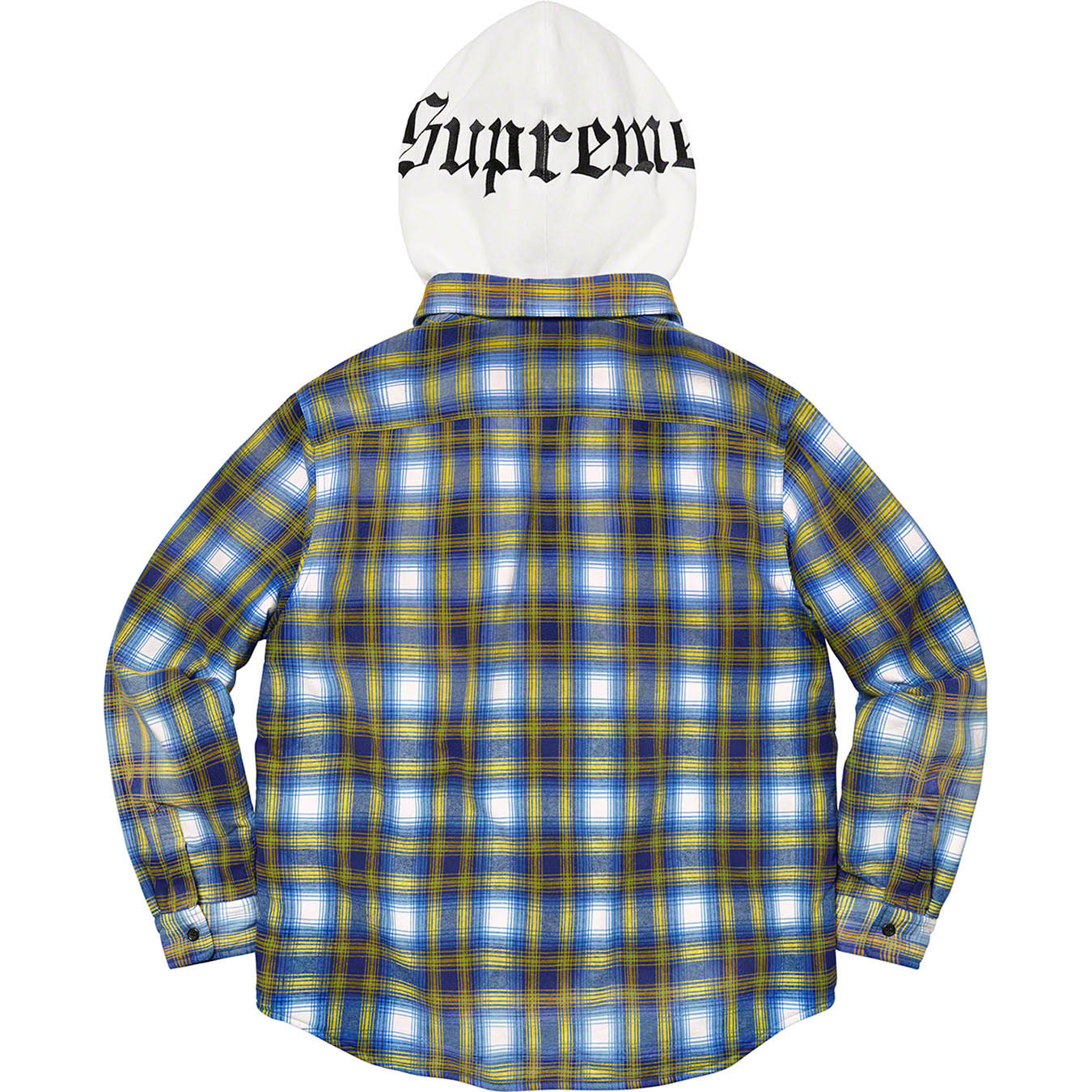 Hooded Flannel Zip Up Shirt | Supreme 21fw