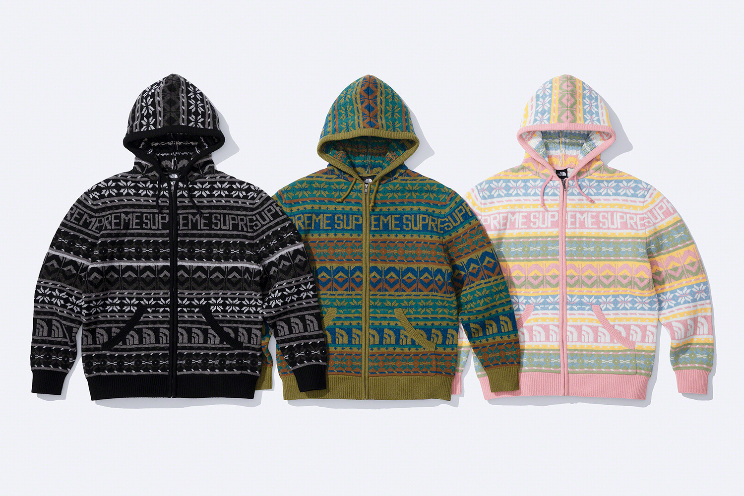 Supreme®/The North Face® Zip Up Hooded Sweater | Supreme 22fw