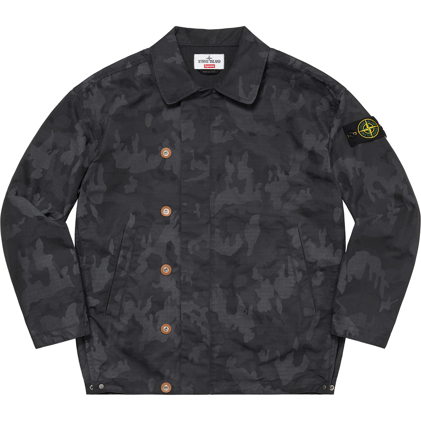 Supreme®/Stone Island® Reactive Ice Camo Ripstop Jacket | Supreme 22ss
