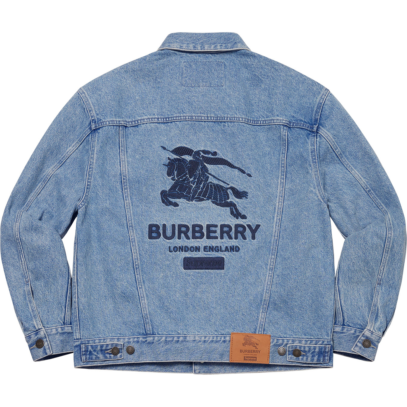 Supreme®/Burberry® Denim Trucker Jacket | Supreme 22ss