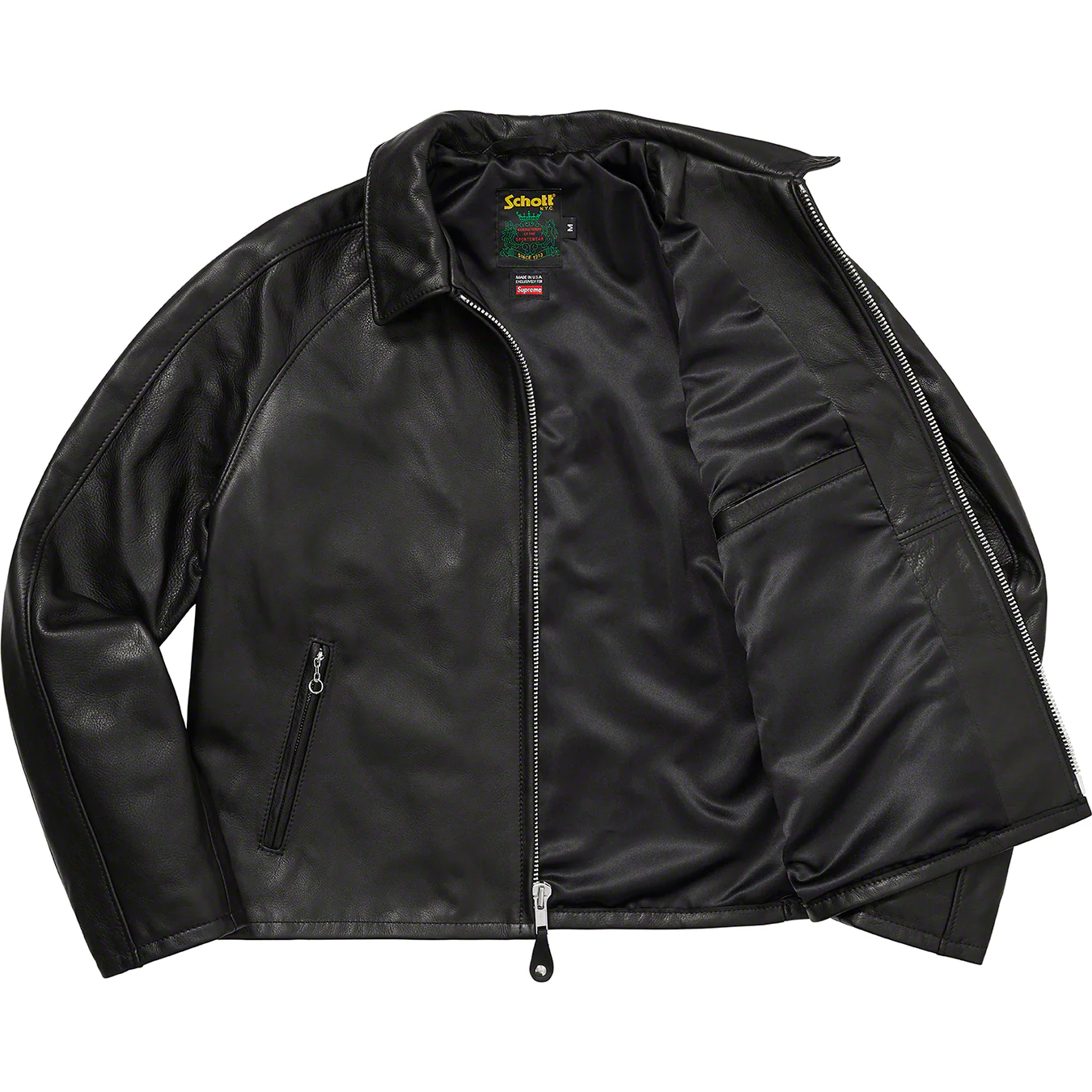 Supreme®/Schott® Leather Racer Jacket | Supreme 23ss