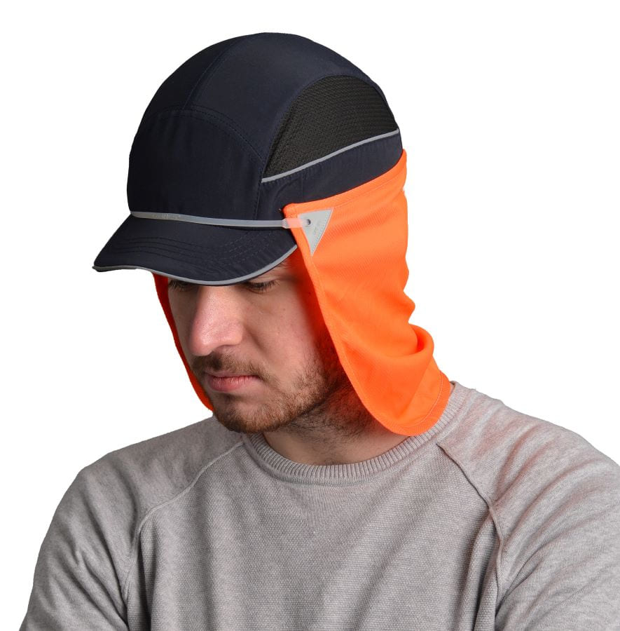 UV 50+ neck protector Orange - Surflex Protection Manufacturer
