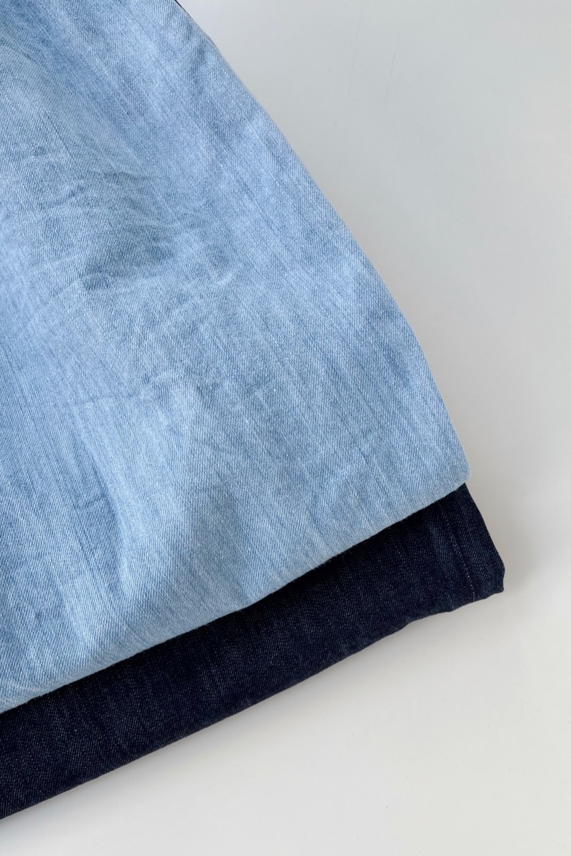 ゴーシュ ライトデニム ギャザーワイドパンツ – SUSCON