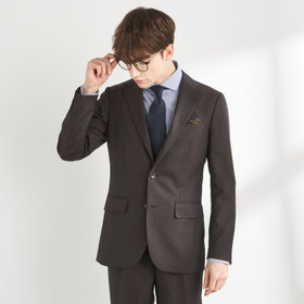 CLASSICO TAPERED】【秋冬】3釦段返りスーツ 2タック/ブラウン