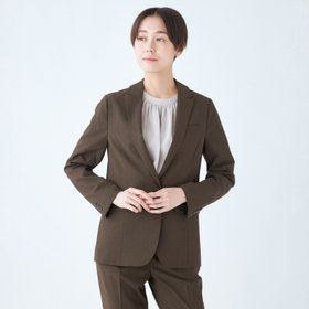 発送在庫あり】【SL】【年間】4釦1掛けダブルジャケット/ブラウン