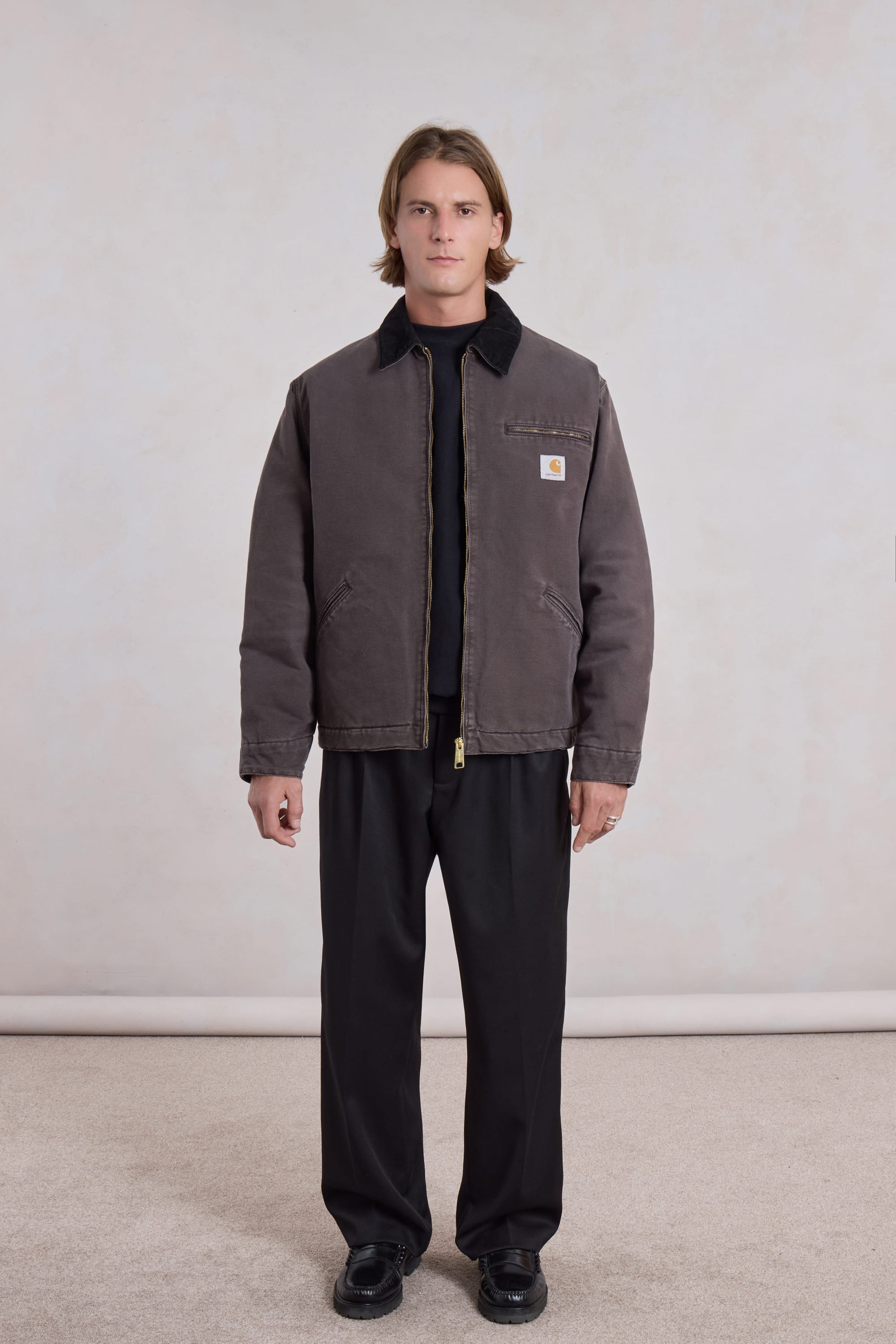 CARHARTT WIP - OG Detroit Jacket Tobacco / Black stone – suuupply