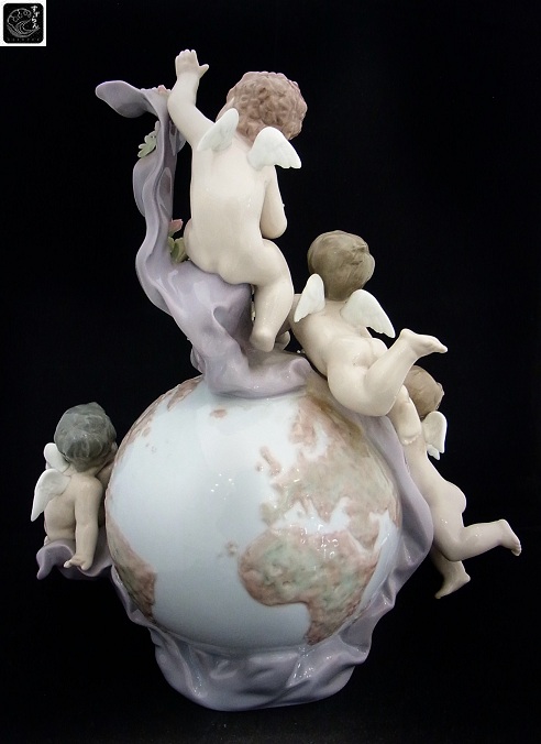 リヤドロ】【天使の時計】【絶版】【5973】